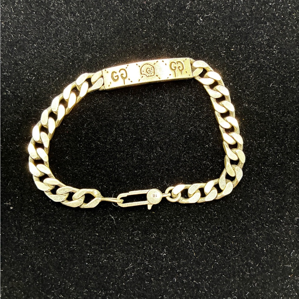 Gucci (Authentic) Sterling Silver Cloud Bracelet - image 1